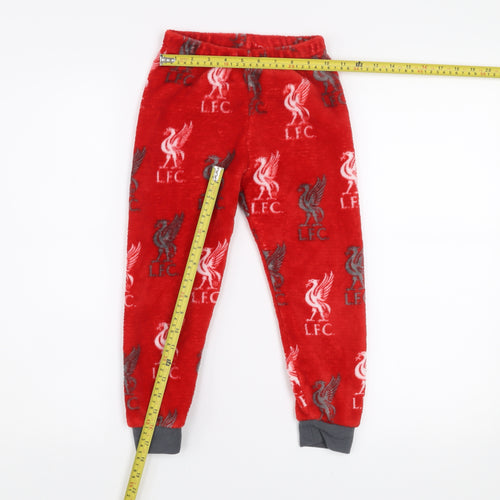 Dunnes Stores Boys Red LFC Fleece Pyjama Pants 5-6 Years