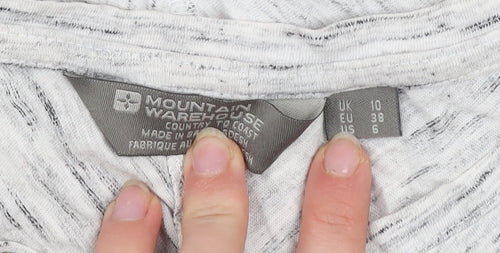 Mountain Warehouse Womens Grey Size 10 Relaxed Cotton Tee