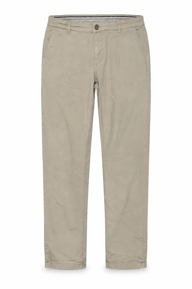 Selected Homme Men's Beige Chino Trousers W38 L34 Organic Cotton Blend