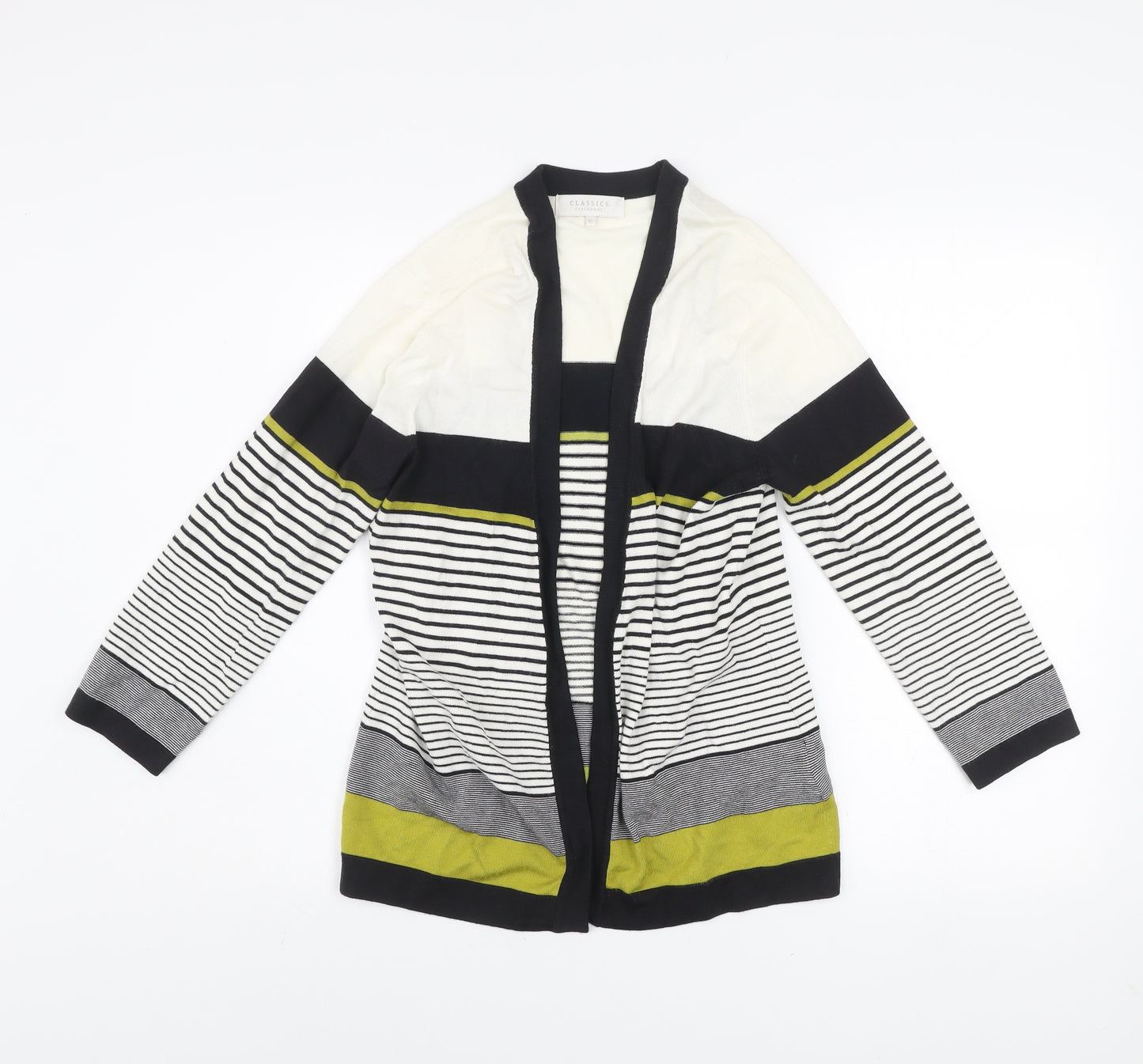 Debenhams Classics Women's Multicoloured Striped Cardigan Size 12