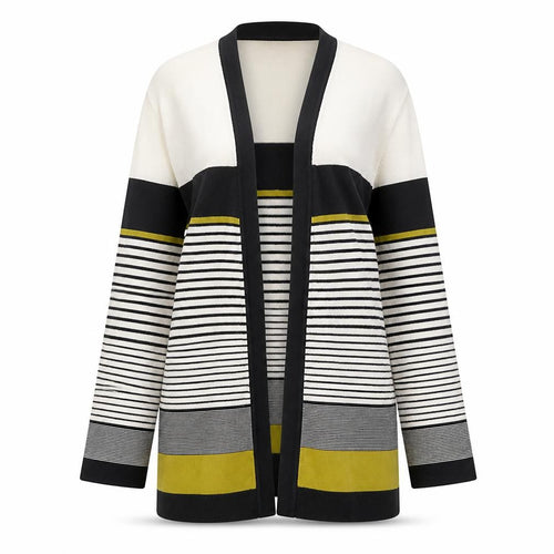 Debenhams Classics Women's Multicoloured Striped Cardigan Size 12