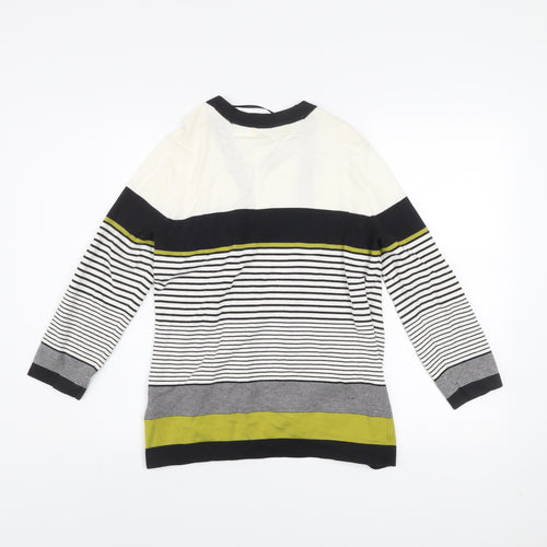 Debenhams Classics Women's Multicoloured Striped Cardigan Size 12