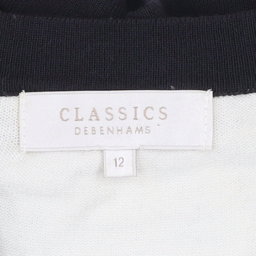 Debenhams Classics Women's Multicoloured Striped Cardigan Size 12