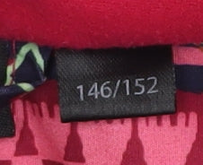 Crivit Girls Pink Geometric Puffer Jacket 11 Years Polyester Winter Coat