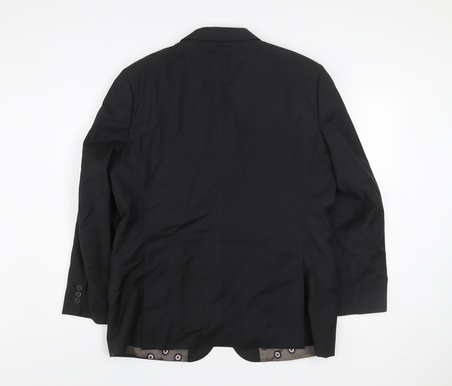 Ben Sherman Vintage Men's Black Wool Blazer Jacket 42 Short