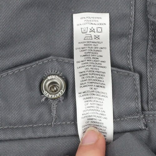 Centered Men's Grey Cargo Shorts Size 36 Regular Fit Polyester Cotton