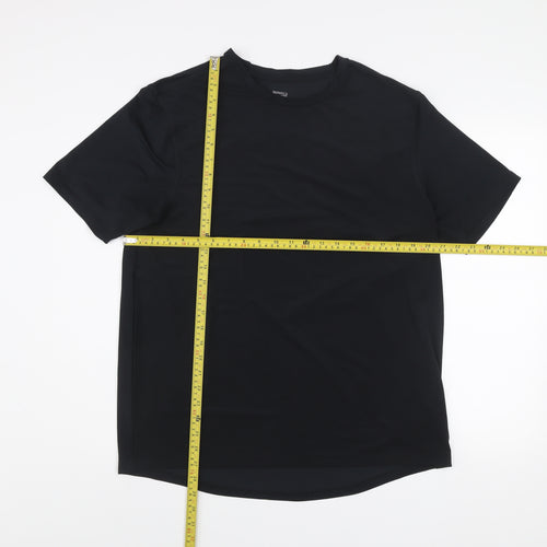 Dunnes Stores Mens Black Regular Fit Active T-Shirt Size L