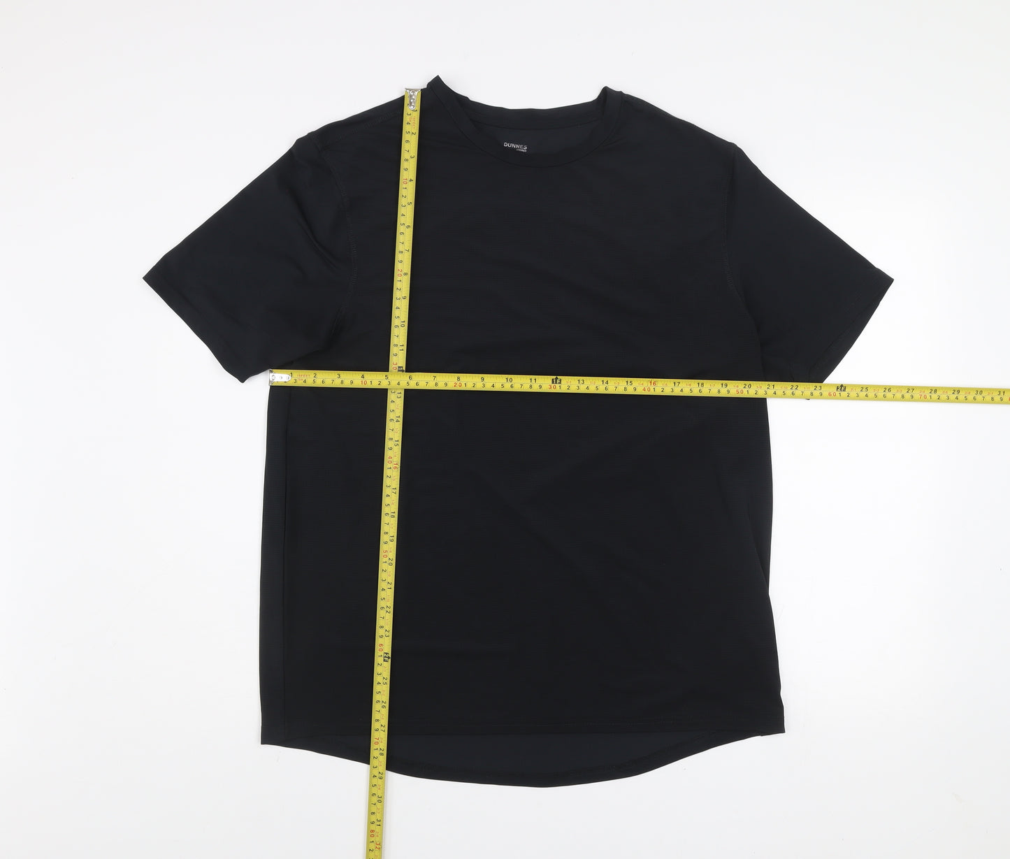 Dunnes Stores Mens Black Regular Fit Active T-Shirt Size L