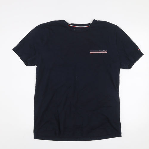 Tommy Hilfiger Men’s Blue XL Short Sleeve Cotton Crew Neck T-Shirt