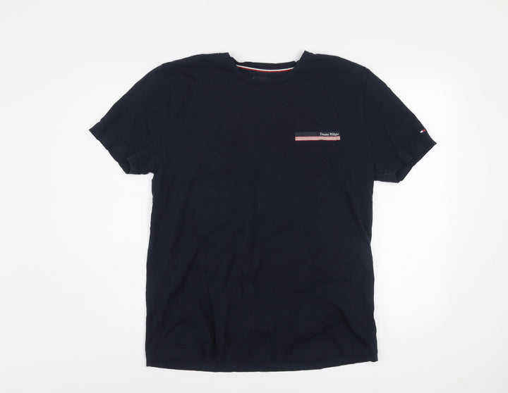 Tommy Hilfiger Men’s Blue XL Short Sleeve Cotton Crew Neck T-Shirt