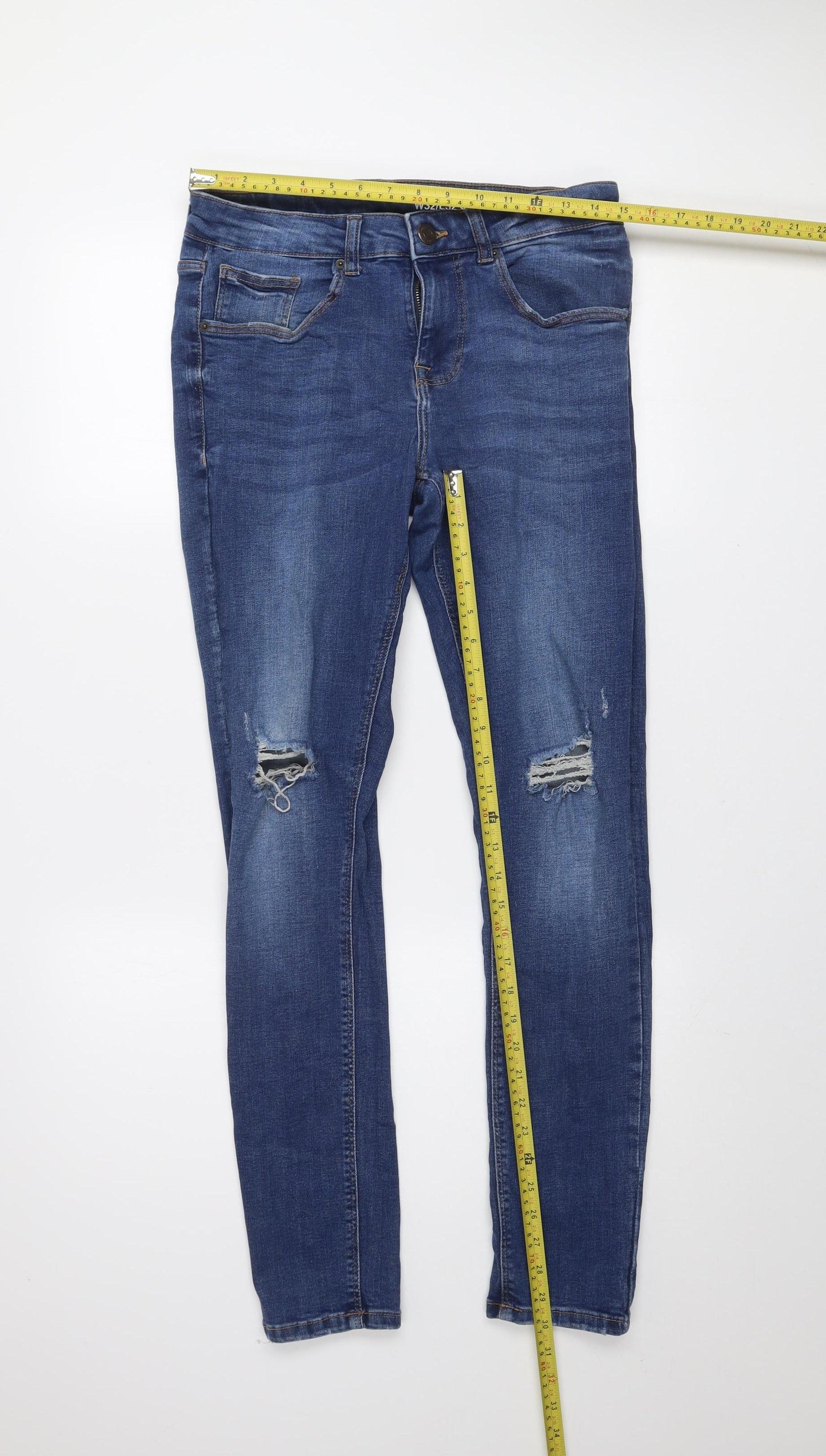 Denim Co. Men's Blue Super Skinny Stretch Jeans W32 L32