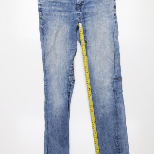 New Look Men Blue Skinny Stretch Jeans 30/32 Regular Fit Denim