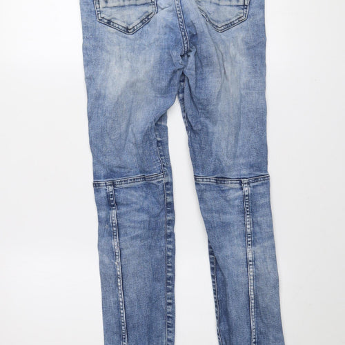 New Look Men Blue Skinny Stretch Jeans 30/32 Regular Fit Denim