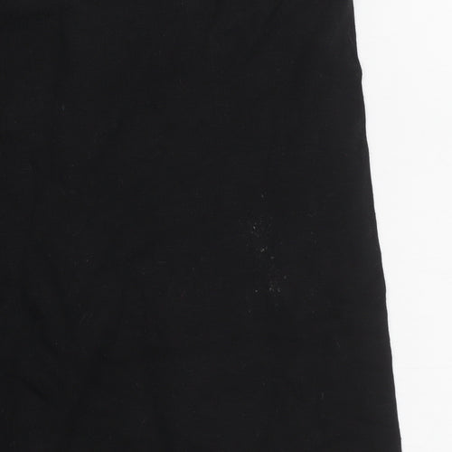 Beck & Hersey Girls Black Red Colourblock Ankle Leggings 12-13 Years
