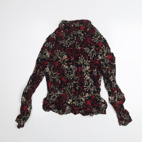 Marks and Spencer Women's Multicoloured Floral Long Sleeve Tunic Blouse Size 10
