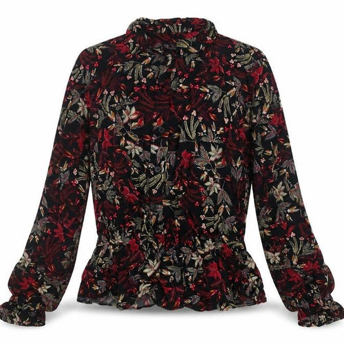 Marks and Spencer Women's Multicoloured Floral Long Sleeve Tunic Blouse Size 10