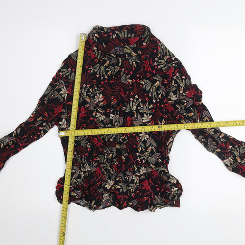 Marks and Spencer Women's Multicoloured Floral Long Sleeve Tunic Blouse Size 10