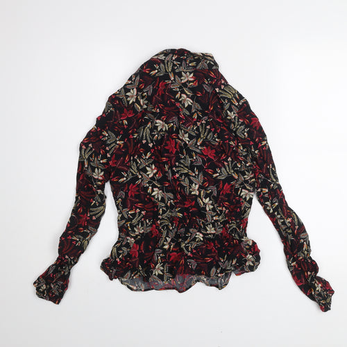 Marks and Spencer Women's Multicoloured Floral Long Sleeve Tunic Blouse Size 10