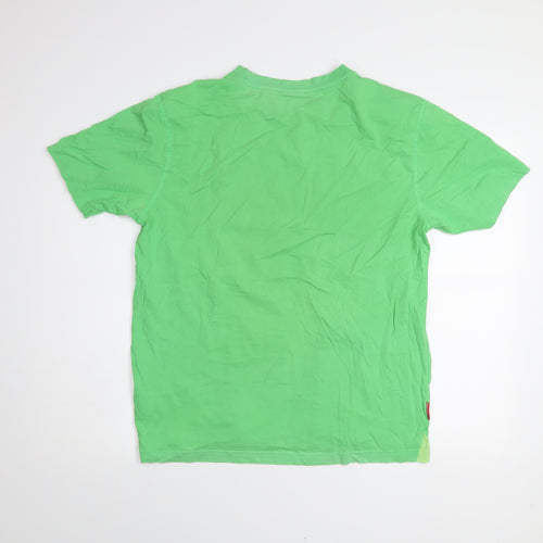 Slazenger Men's Green Crew Neck Cotton Short Sleeve T-Shirt Size L