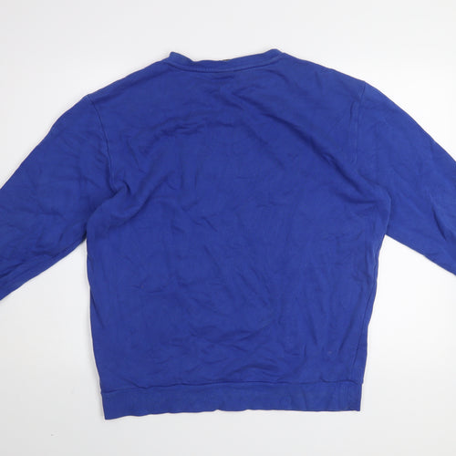 Ellesse Mens Blue Crew Neck Logo Sweatshirt Size M Pullover