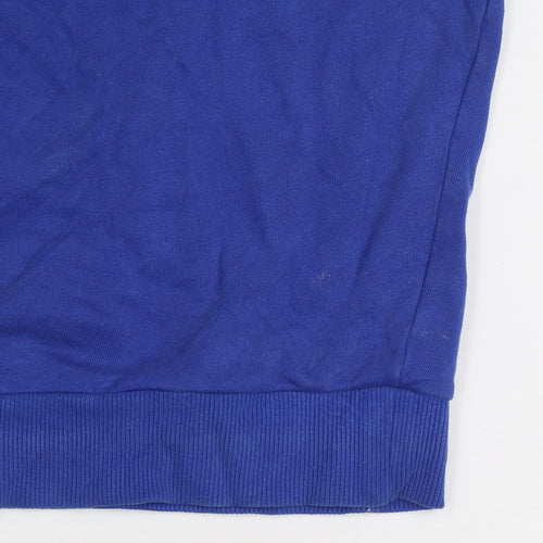 Ellesse Mens Blue Crew Neck Logo Sweatshirt Size M Pullover