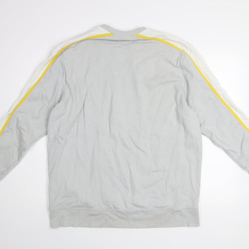 Jack & Jones Men’s Grey 2XL Crew Neck Pullover Sweatshirt