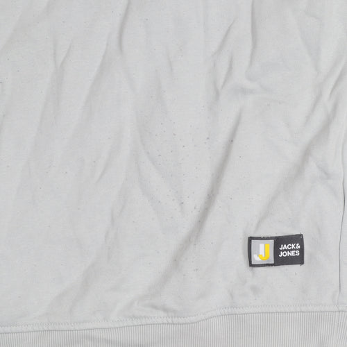 Jack & Jones Men’s Grey 2XL Crew Neck Pullover Sweatshirt