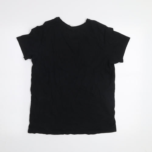 Pokémon Boys Black Pikachu Graphic T-Shirt 12-13 Years Cotton Crew Neck