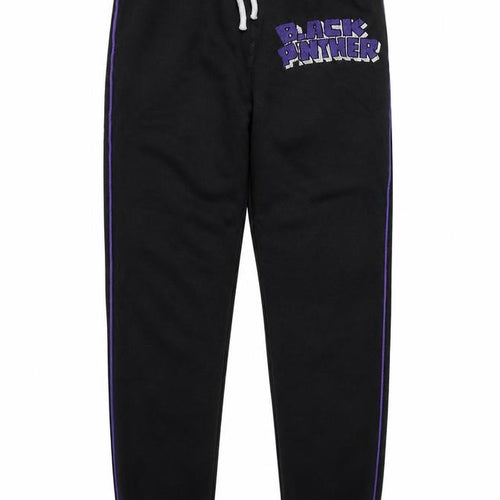 Marvel Boys Black Panther Black Jogger Sweatpants 11-12 Years Cotton Blend