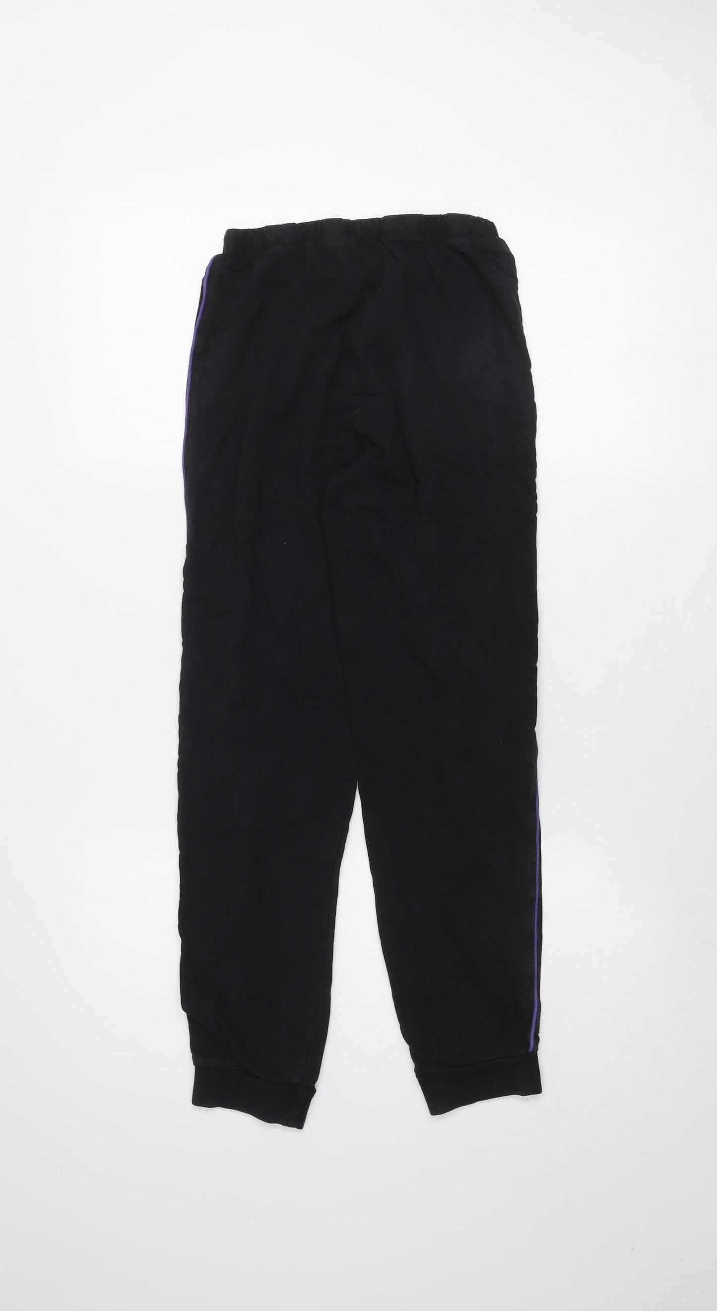Marvel Boys Black Panther Black Jogger Sweatpants 11-12 Years Cotton Blend