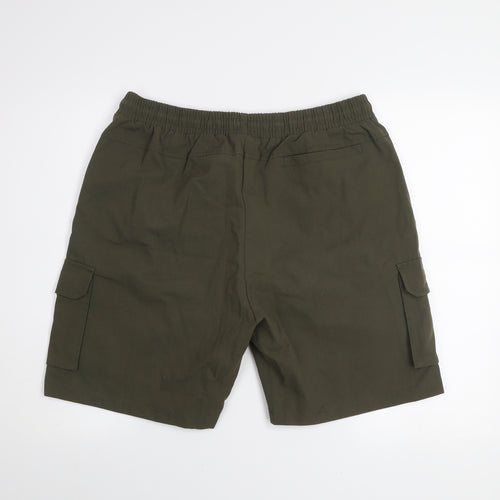 Closure LDN Men's Green Cargo Shorts XL Casual Elastic Waist