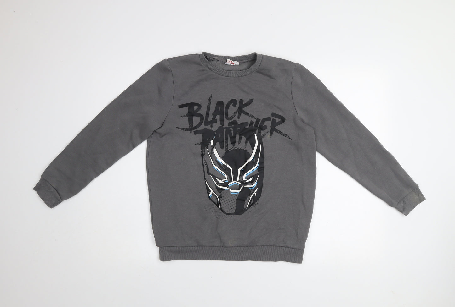 Marvel Boys Grey Black Panther Pullover Sweatshirt 12-13 Years