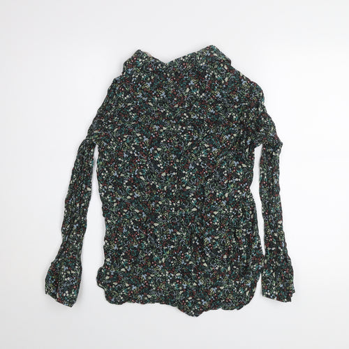 United Colors of Benetton Women's Multicoloured Floral Button-Up Shirt Size 12