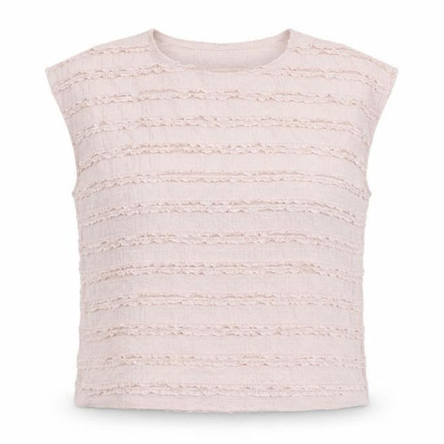 Gallery Women Light Pink Sleeveless Textured Blouse UK M