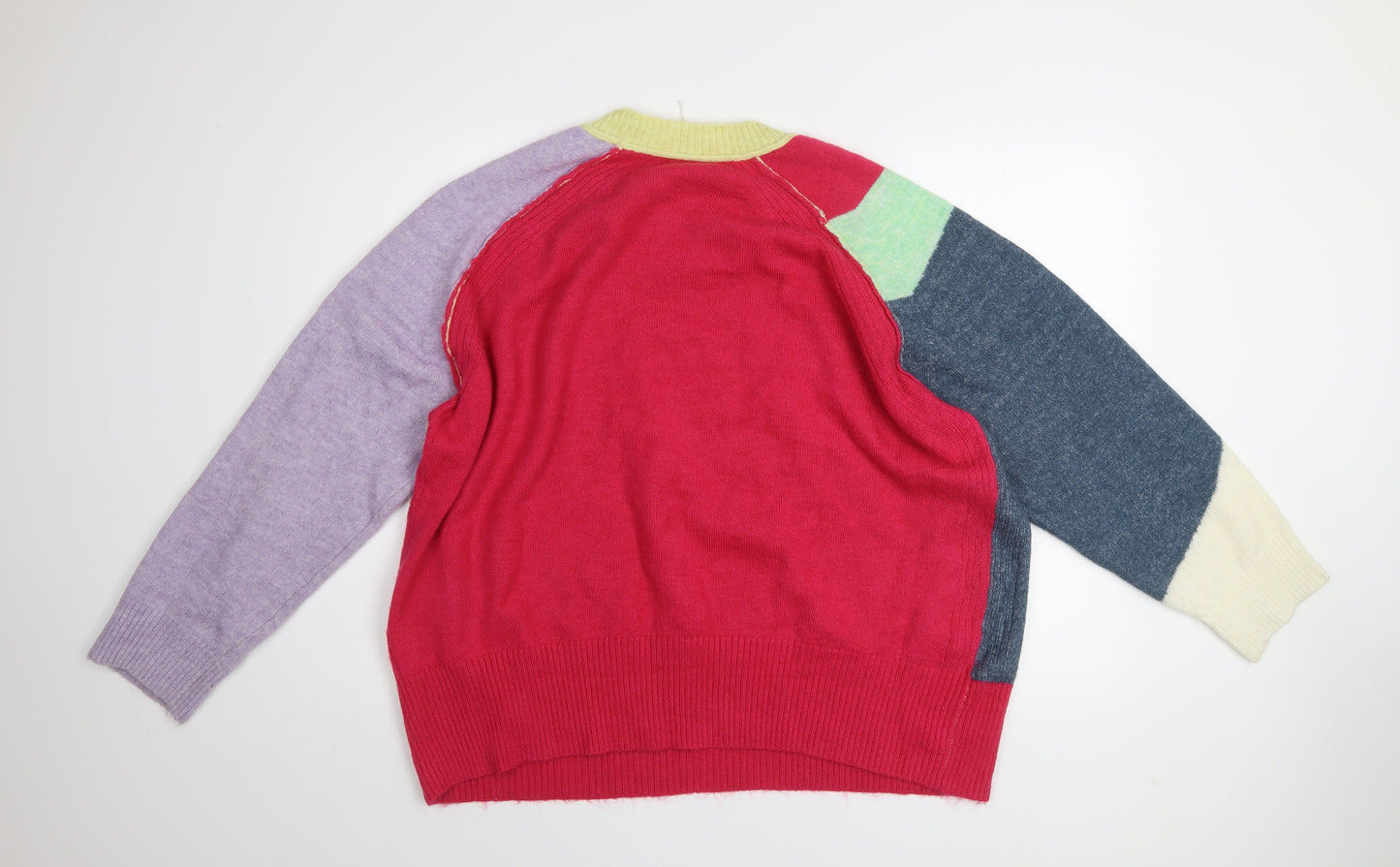Next Women’s Multicoloured Crew Neck Knit Jumper Size L