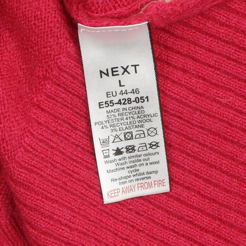 Next Women’s Multicoloured Crew Neck Knit Jumper Size L