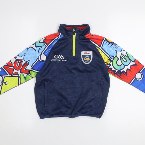 Masita Boys Blue Multicoloured 1/4 Zip Pullover Sweatshirt GAA Camps