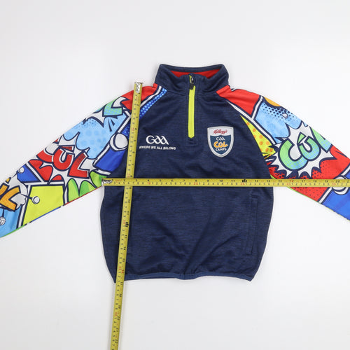 Masita Boys Blue Multicoloured 1/4 Zip Pullover Sweatshirt GAA Camps