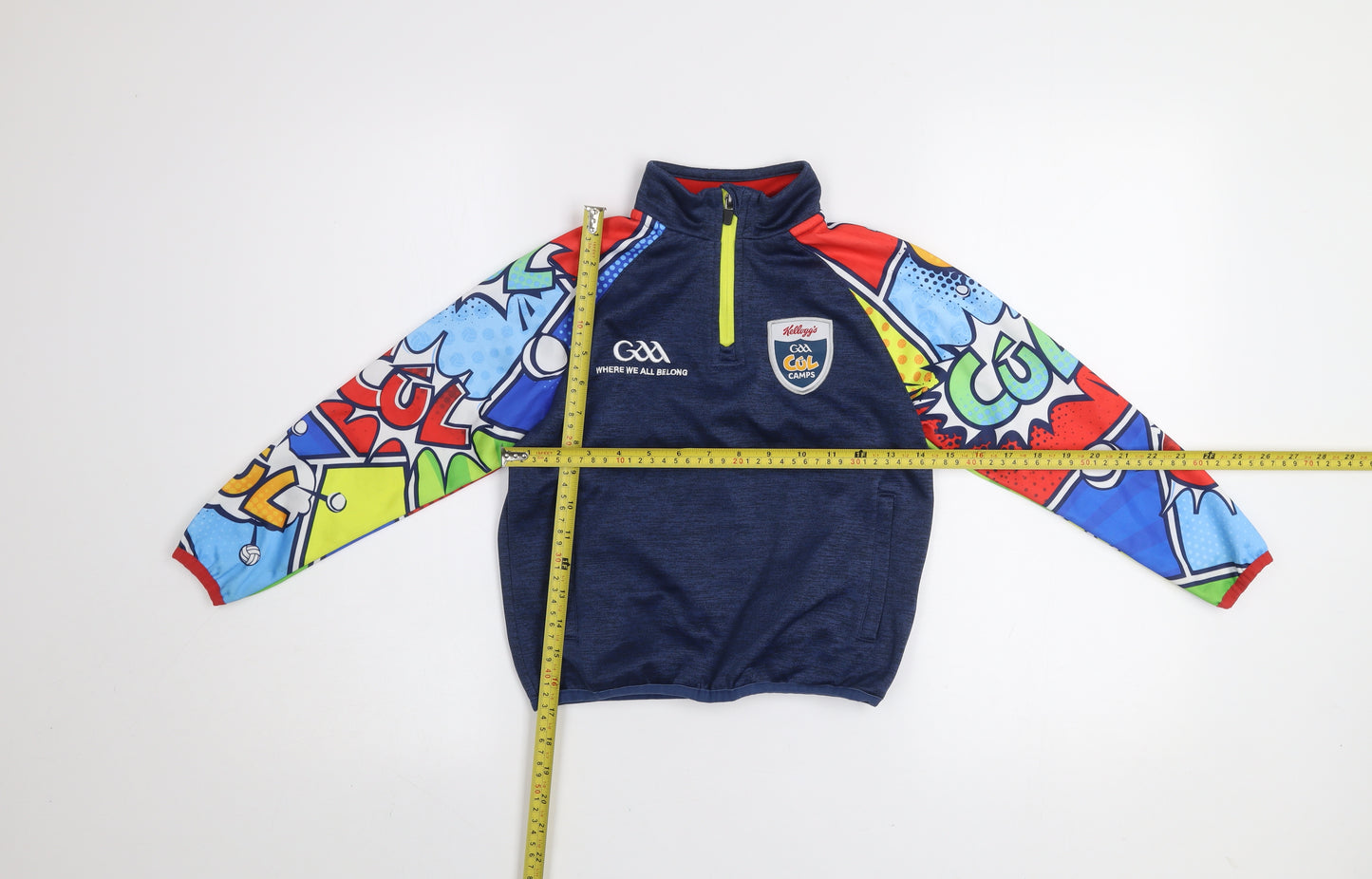 Masita Boys Blue Multicoloured 1/4 Zip Pullover Sweatshirt GAA Camps
