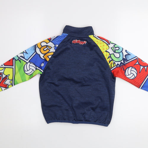 Masita Boys Blue Multicoloured 1/4 Zip Pullover Sweatshirt GAA Camps