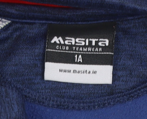 Masita Boys Blue Multicoloured 1/4 Zip Pullover Sweatshirt GAA Camps