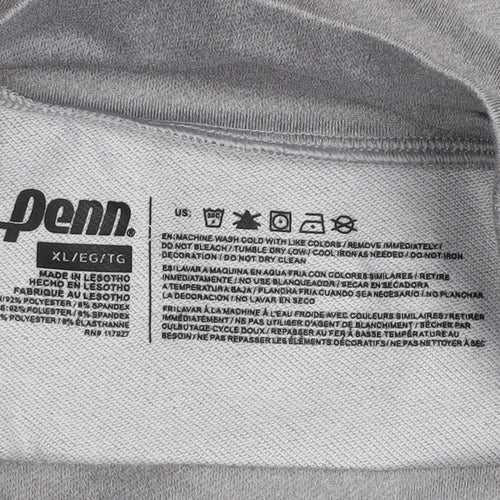 Penn Men’s Grey XL Long Sleeve Mock Neck Performance Top