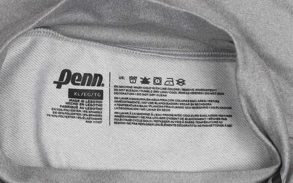 Penn Men’s Grey XL Long Sleeve Mock Neck Performance Top