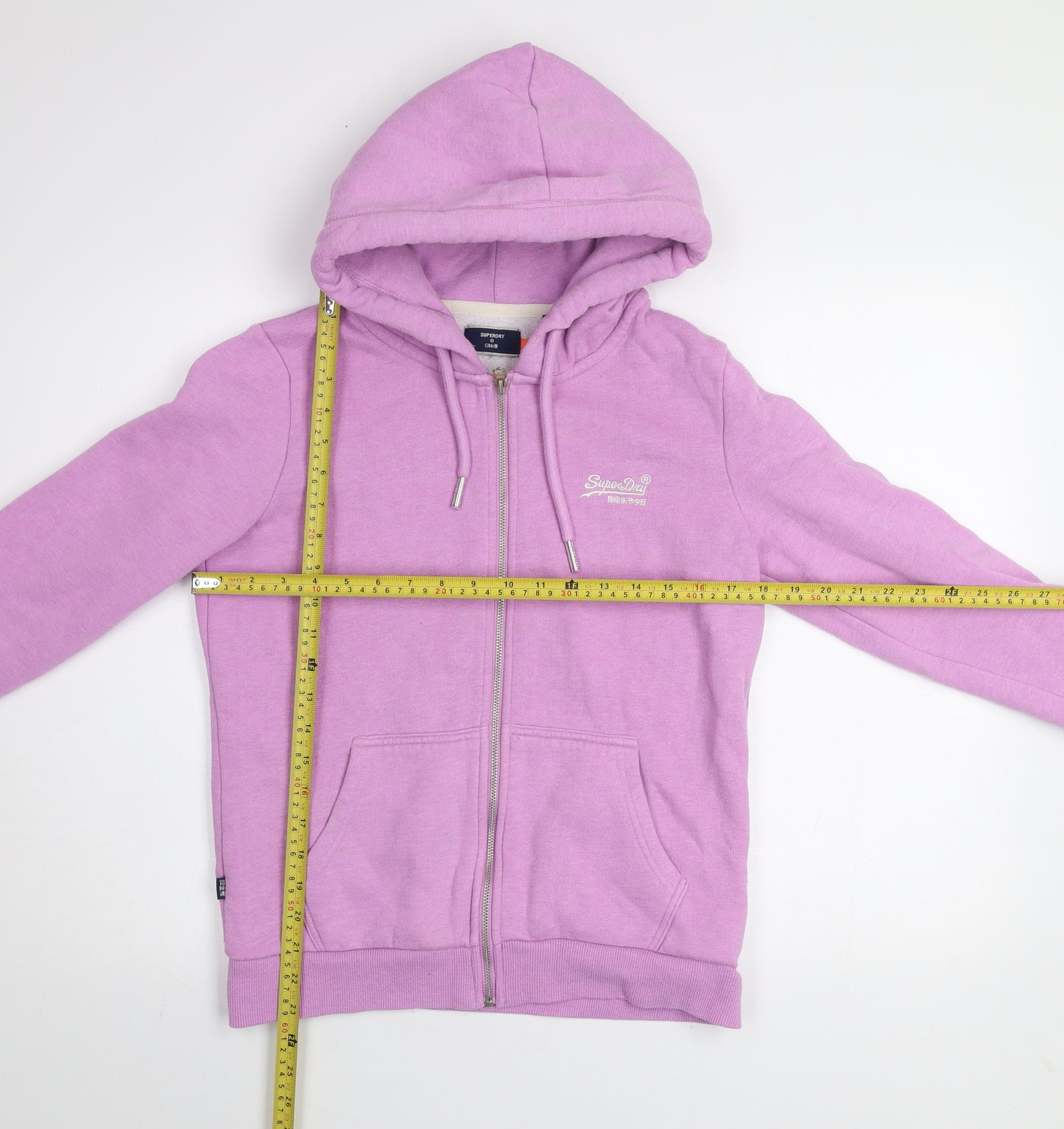 Superdry Women's Purple Hooded Full Zip Activewear Jacket Size 12