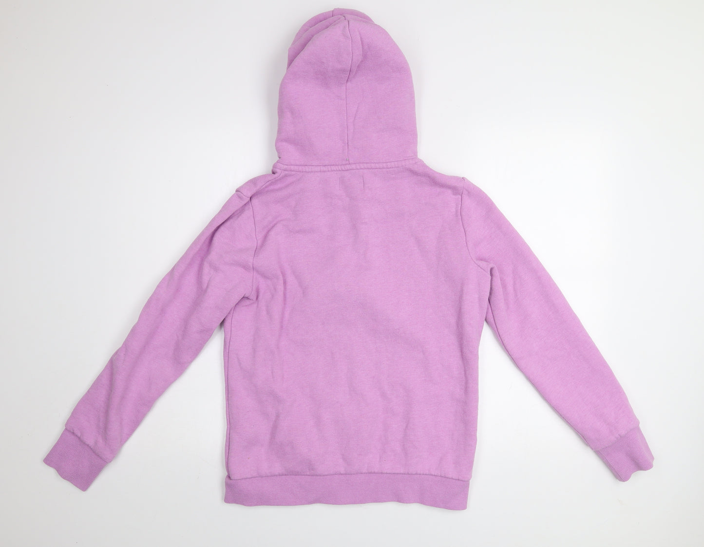 Superdry Women's Purple Hooded Full Zip Activewear Jacket Size 12