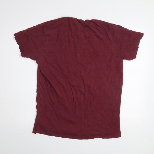 Jack & Jones Men’s Red XL Vintage Graphic Cotton T-Shirt