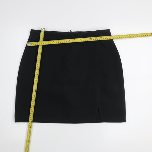 Dunnes Women's Black Pencil Skirt Size 12 Workwear Stretch