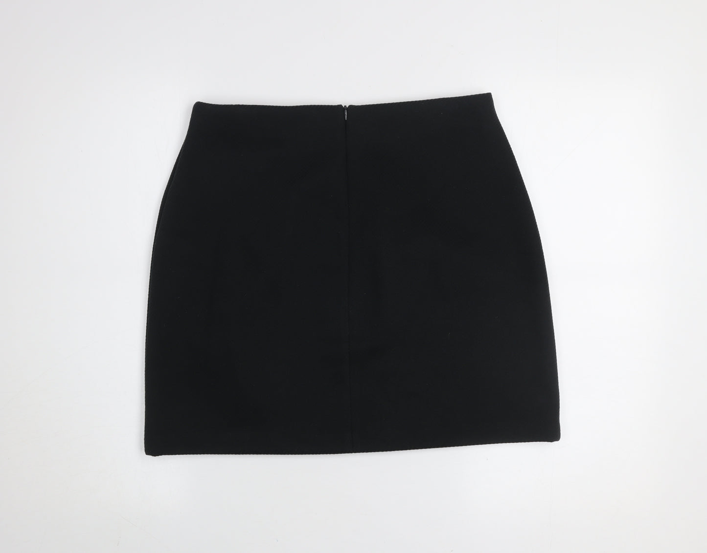 Dunnes Women's Black Pencil Skirt Size 12 Workwear Stretch