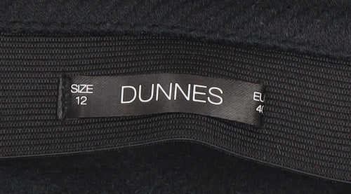 Dunnes Women's Black Pencil Skirt Size 12 Workwear Stretch