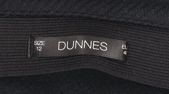 Dunnes Women's Black Pencil Skirt Size 12 Workwear Stretch